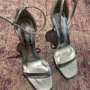 silver sandals